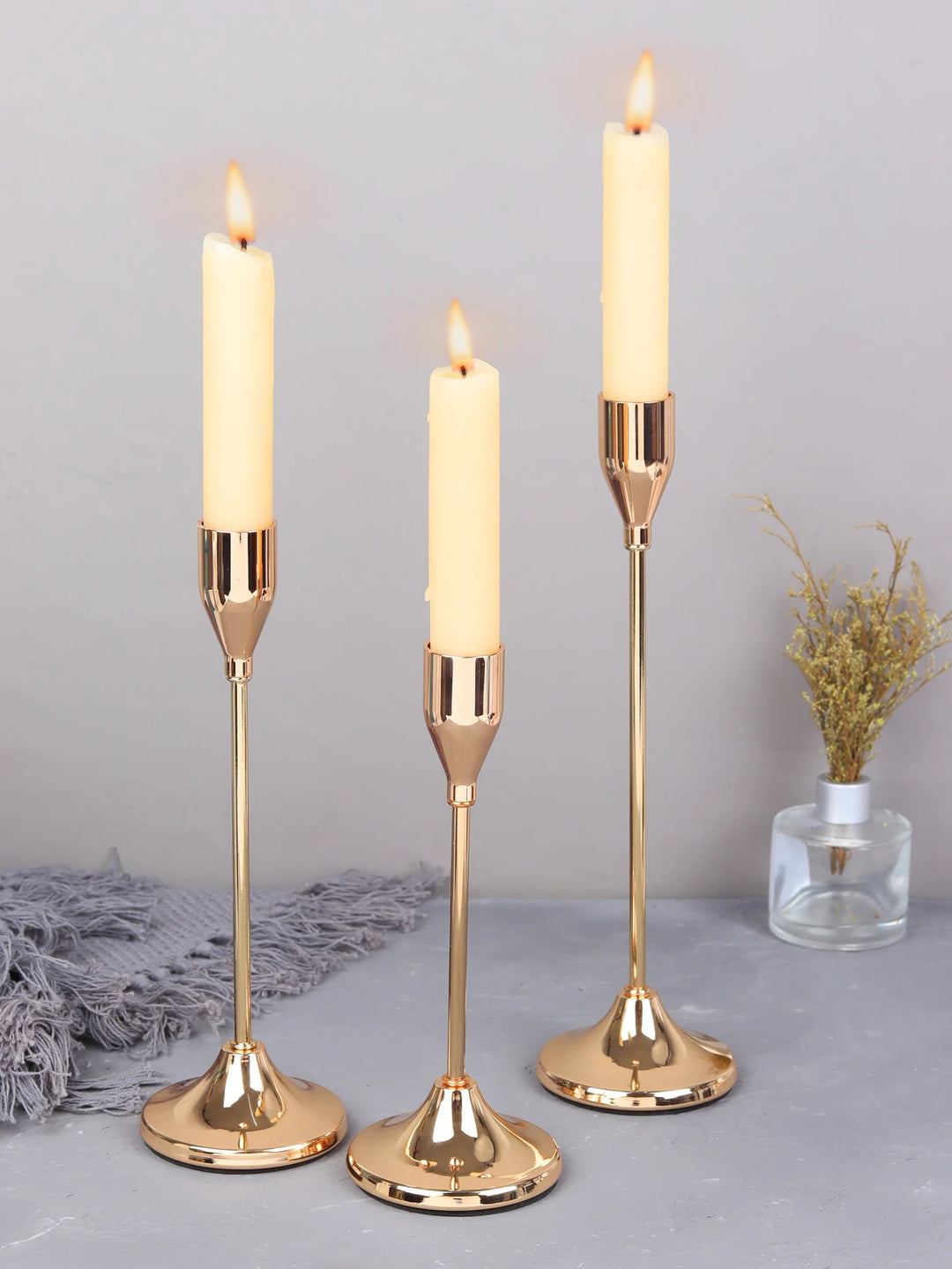 European Style Candle Holders 3 Piece Set - Swane Shop