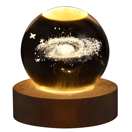 3D Galaxy and Planetary Projection Crystal Ball - Swane Shop