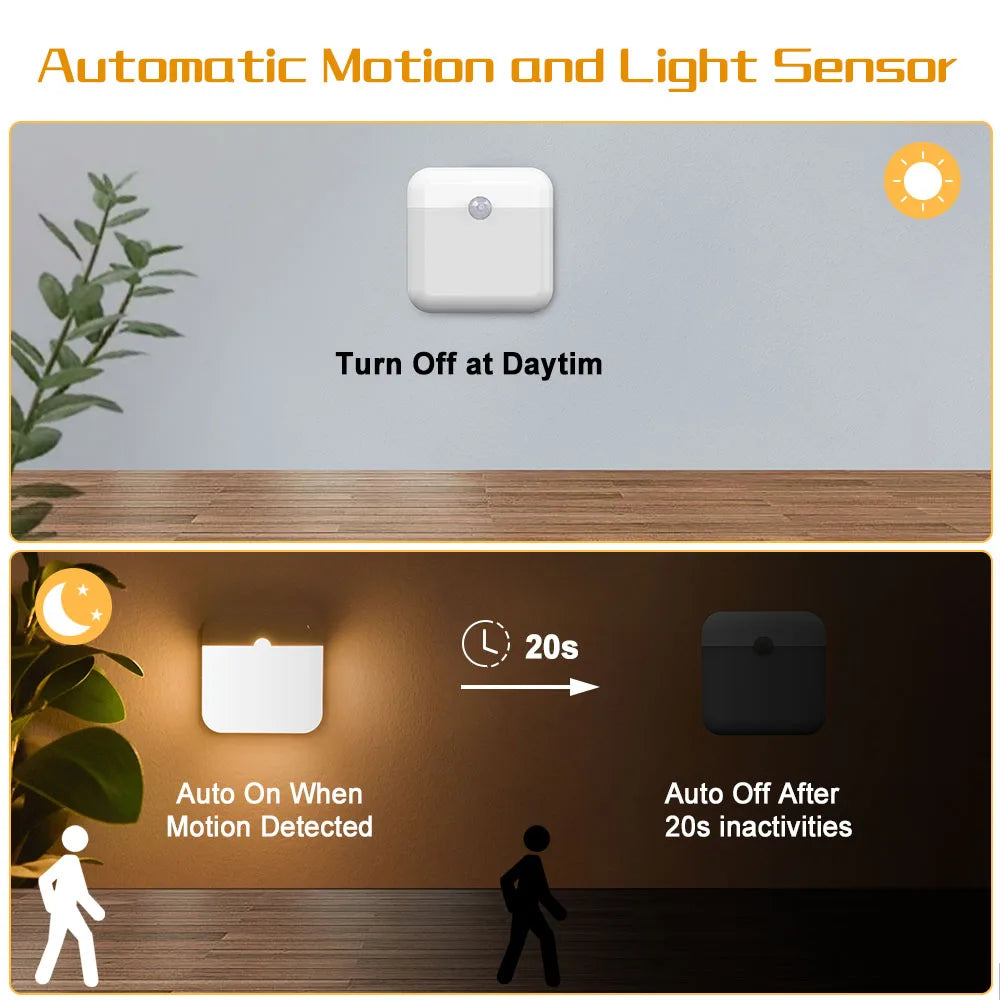 LED Motion Sensor TYPE-C Charging for Home Security - Swane Shop