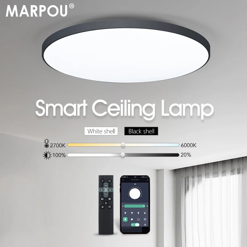 Smart LED Ceiling Light with Dimmable Remote Control - Swane Shop