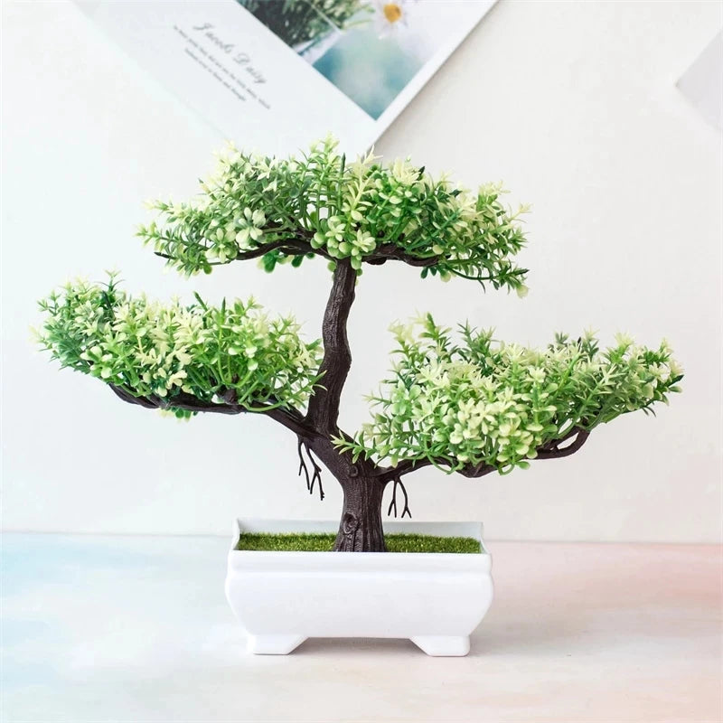 Bonsai Tree Artificial Potted Plant Realistic Decor - Swane Shop