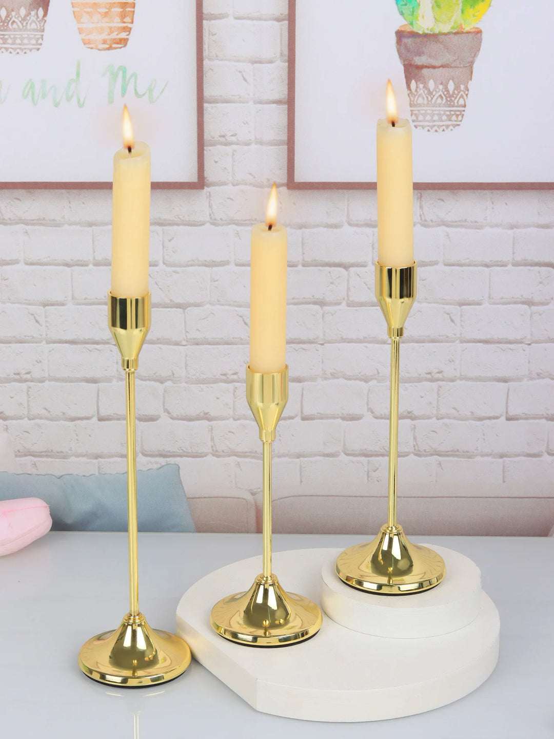 European Style Candle Holders 3 Piece Set - Swane Shop