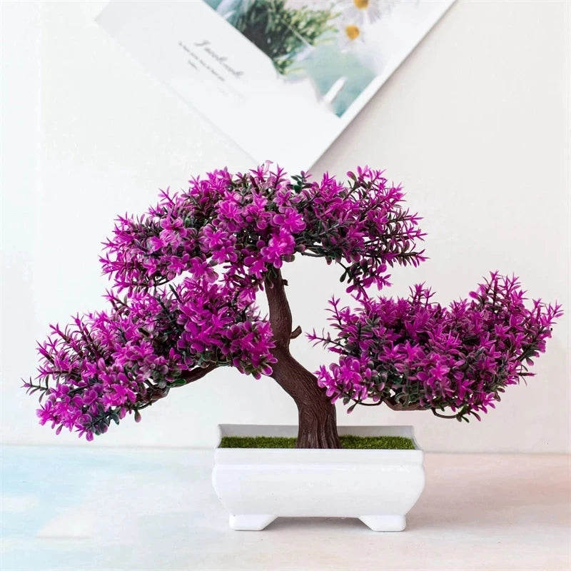 Bonsai Tree Artificial Potted Plant Realistic Decor - Swane Shop