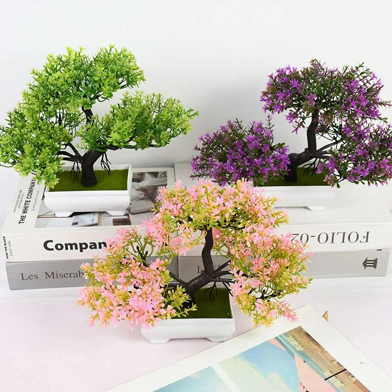 Bonsai Tree Artificial Potted Plant Realistic Decor - Swane Shop