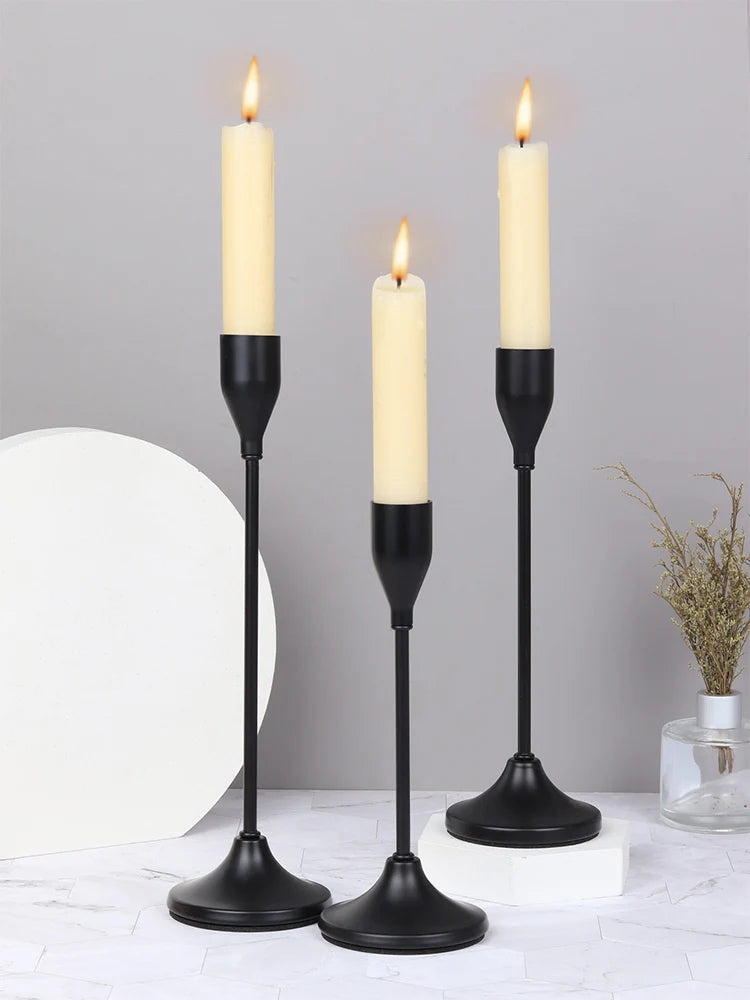 European Style Candle Holders 3 Piece Set - Swane Shop