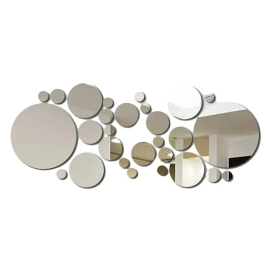 DIY 3D Acrylic Round Mirrors Wall Decor - Swane Shop