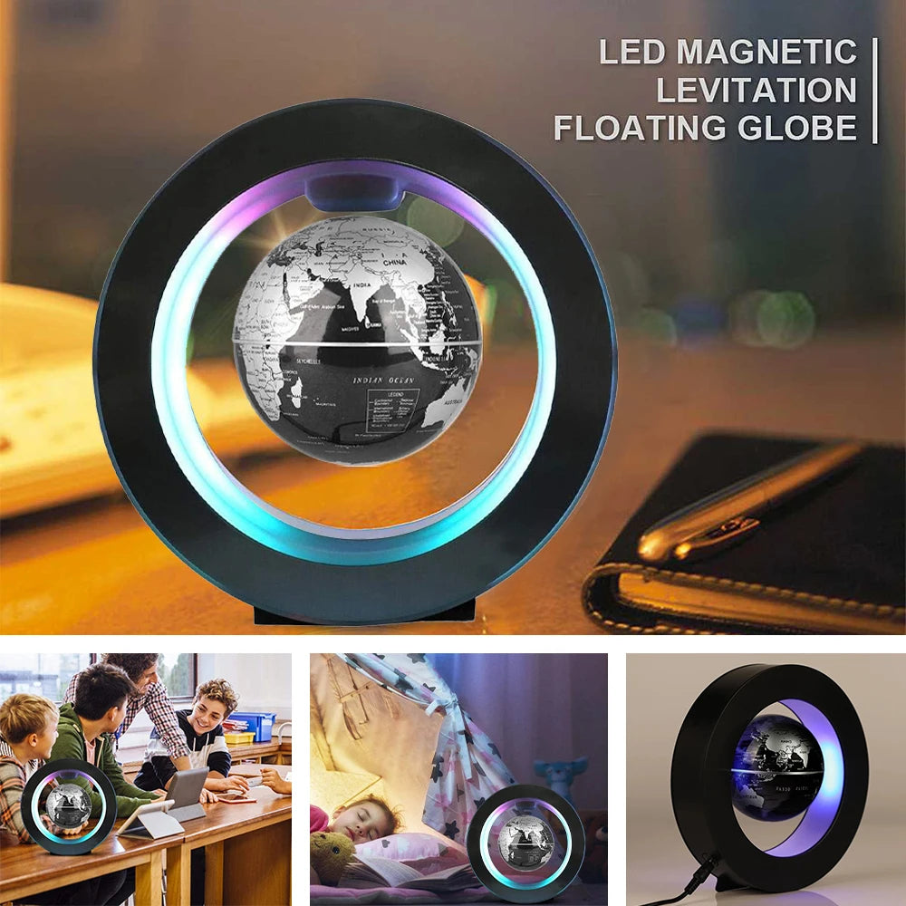 World Globe Magnetic Levitation LED Rotating Floating Earth - Swane Shop