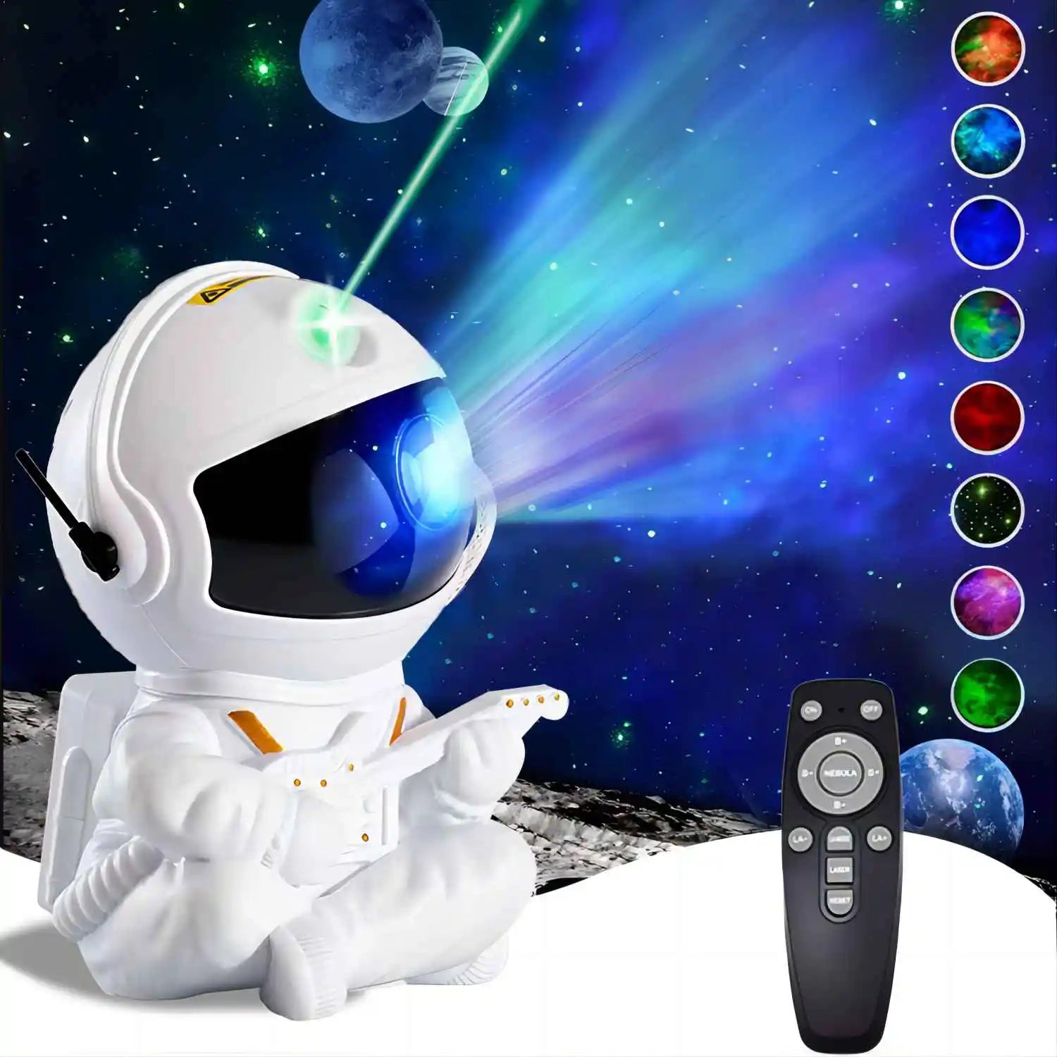 Astronaut Nebula Galaxy Projector Ceiling Night Light - Swane Shop