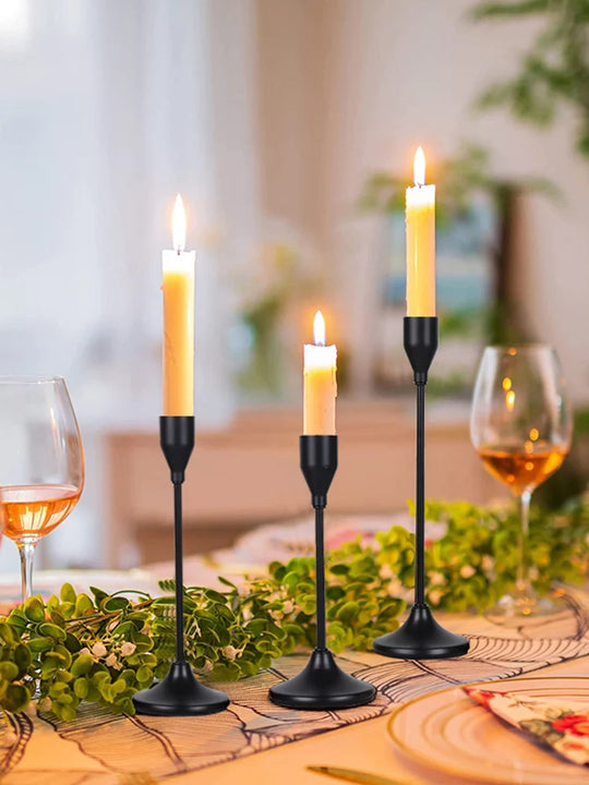 European Style Candle Holders 3 Piece Set - Swane Shop