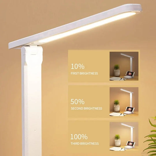 LED Touch Switch Dimmable Folding Desk Lamp USB Plug-in - Swane Shop