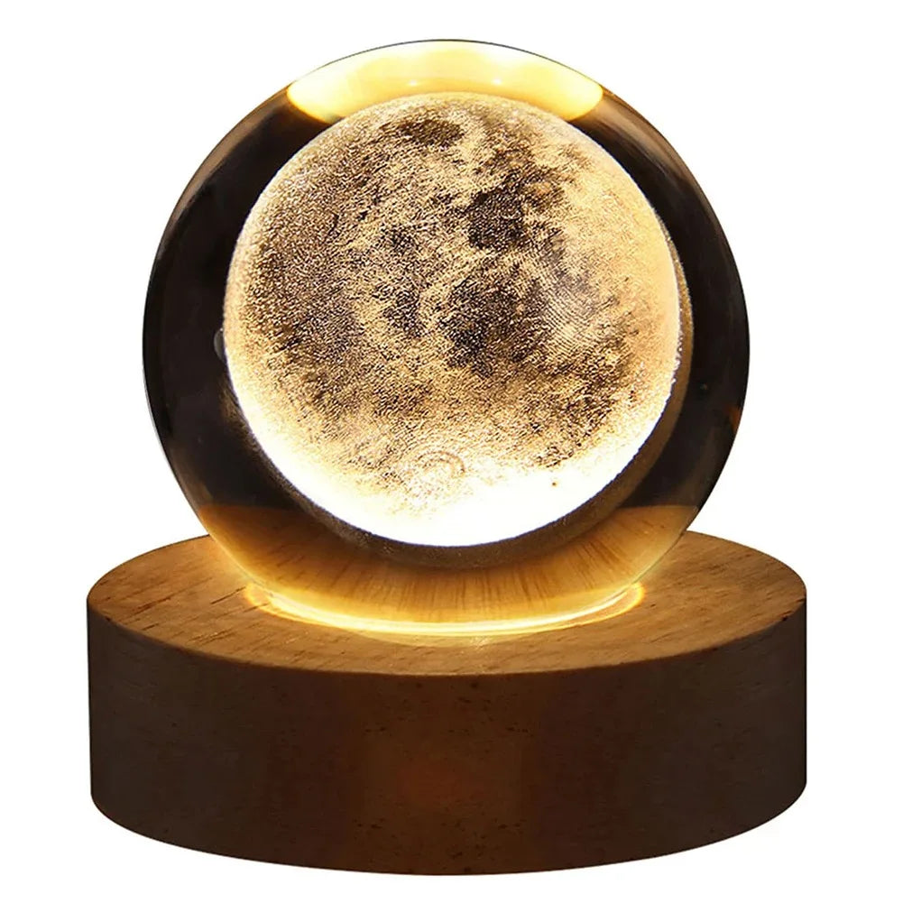 3D Galaxy and Planetary Projection Crystal Ball - Swane Shop